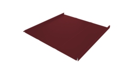 Фальц двойной стоячий Line Grand Line 0,45 Drap с пленкой на замках RAL 3005 красное вино