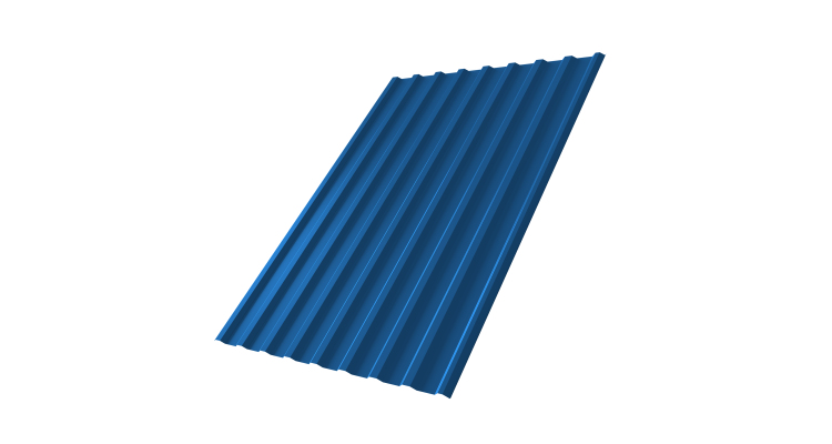 Профнастил С20R 0.45 PE RAL 5005 сигнальный синий