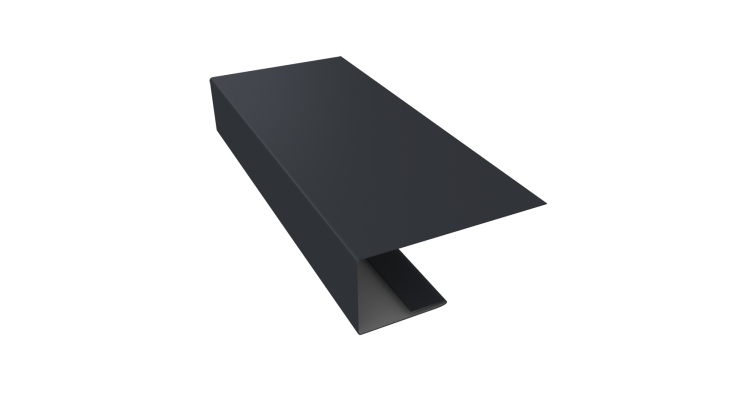 J-Профиль 18мм 0,45 PE с пленкой RAL 7024 мокрый асфальт (3м)