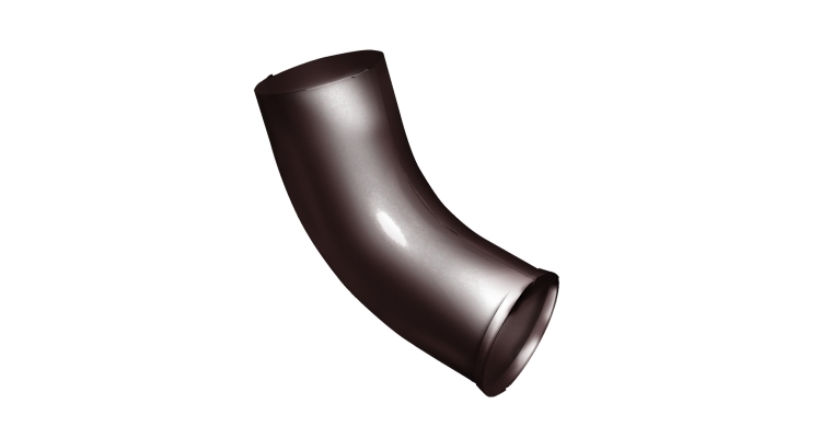 Колено стока Grand Line PU 90 мм RAL 8017 шоколад