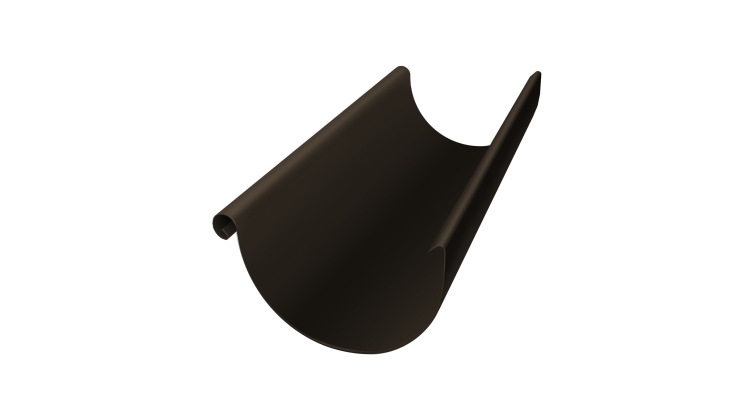 Желоб полукруглый Grand Line PU 150 мм 3 м RR 32 темно-коричневый