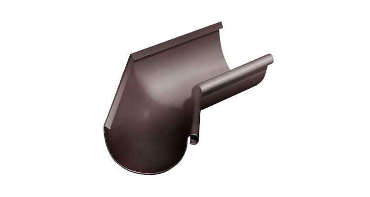 Угол желоба внутренний Grand Line PU 135 гр 150 мм RAL 8017 шоколад