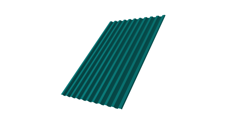 Профнастил С21R 0.45 PE RAL 5021 водная синь