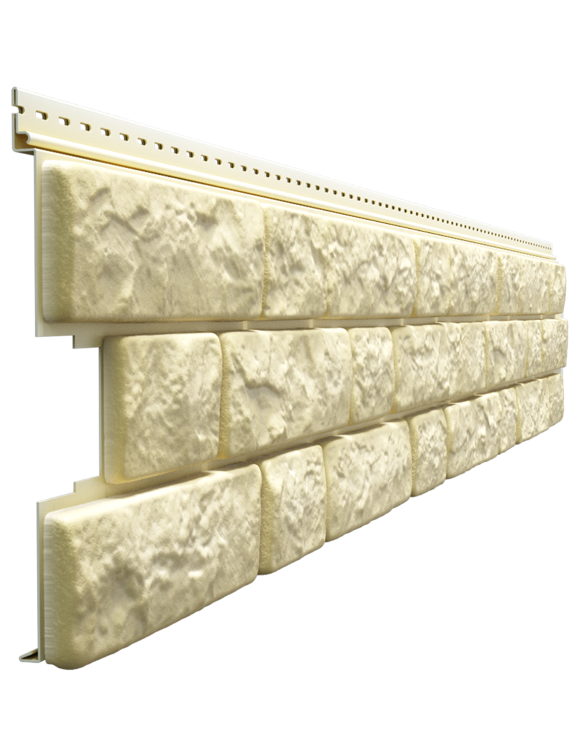 Сайдинг LUX под камень, Bergart, кешью