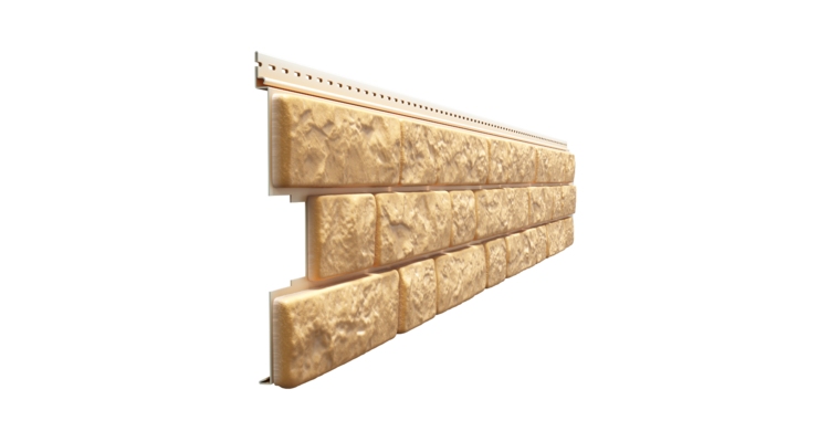 Сайдинг LUX под камень, Bergart, пекан