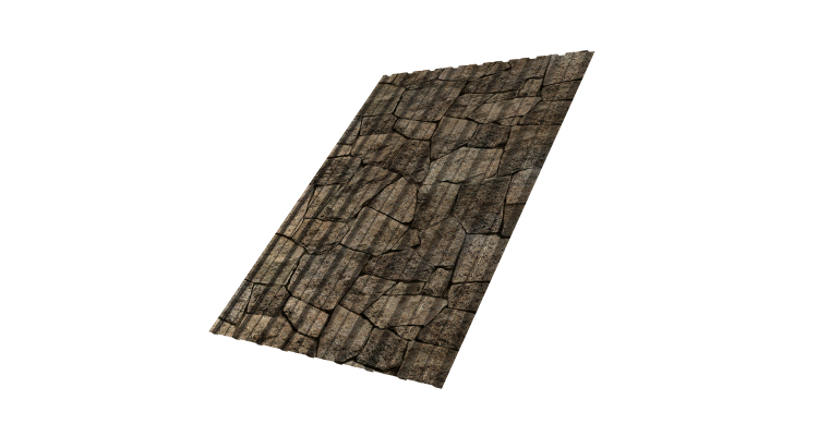 Профнастил С10В 0.45 Print Elite King Stone TwinColor