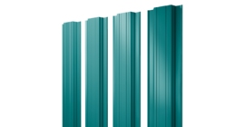 Штакетник Прямоугольный с прямым резом 0,45 PE RAL 5021 водная синь
