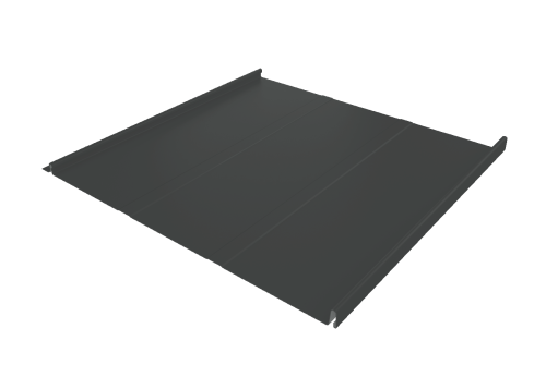 Фальц двойной стоячий Line Grand Line 0,5 Satin с пленкой на замках RAL 7016 антрацитово-серый