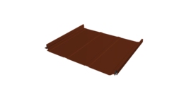 Кликфальц Pro Line Grand Line 0,5 Satin с пленкой на замках RAL 3009 оксидно-красный