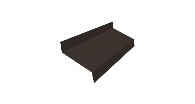 Отлив простой 50 0,5 Satin Matt RR 32 темно-коричневый (2м)