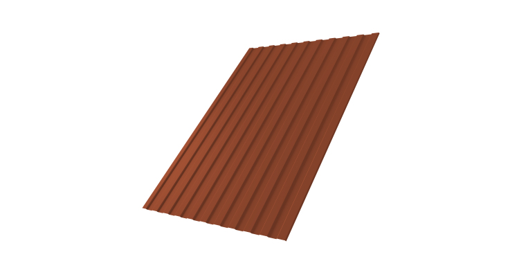 Профнастил С8А 0,5 Satin RAL 8004 терракота