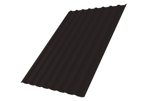 Профнастил С20В 0,45 PE RAL 9005 черный