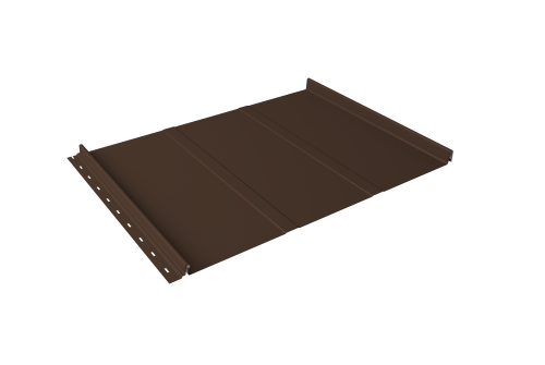 Кликфальц Line Grand Line 0.45 Drap TX с пленкой на замках RAL 8017 шоколад