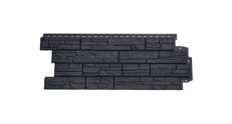 Фасадная панель GL Сланец Classic графит