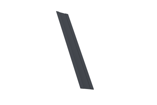 Крепежная планка жалюзи Milan, Milan Slim, Tokyo 0,45 PE-Double RAL 7024 мокрый асфальт (2м)