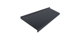 Отлив простой 200 0,45 Drap TwinColor RAL 7024 мокрый асфальт (2м)