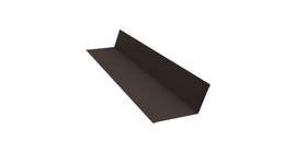 Планка примыкания 90х140 0,45 PE с пленкой NL 805 серо-коричневый гефест (3м)