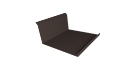 Планка примыкания нижняя 20х122х260х15 0,45 Drap RR 32 темно-коричневый (2м)