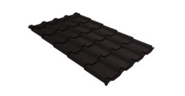 Металлочерепица камея Grand Line 0,45 Drap TR RAL 9005 черный