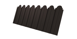 Профнастил C10A фигурный 0.5 PurPro Matt 275 RR 32 темно-коричневый