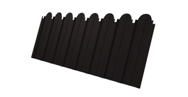 Профнастил C10A фигурный 0.5 Velur X RAL 9005 черный