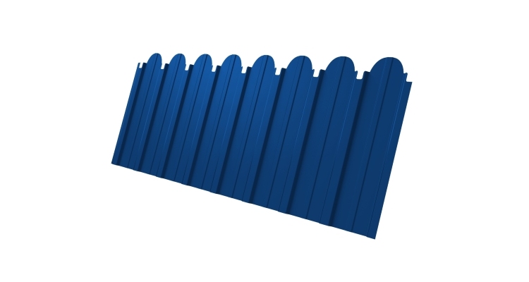 Профнастил C10A фигурный 0.4 PE RAL 5005 сигнальный синий