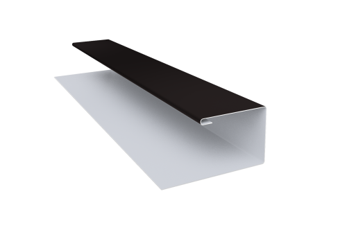 Планка П-образная Блок-хаус new 0,45 Drap TX RAL 9005 черный (2м)