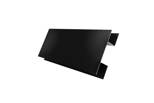 Планка H-образная Блок-хаус new 0,5 Satin с пленкой RAL 9005 черный (2м)