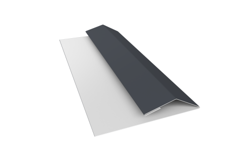 Планка финишная Блок-хаус new 0,45 Drap TX RAL 7024 мокрый асфальт (3м)