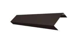 Ламель обратная 50 забора жалюзи Texas 0.5 Velur X с пленкой RR 32 темно-коричневый