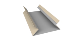 Планка угла внутреннего составная верхняя 0,45 PE с пленкой RAL 1015 светлая слоновая кость (2м)