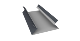 Планка угла внутреннего составная верхняя 0,45 Drap RAL 7024 мокрый асфальт (3м)