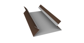 Планка угла внутреннего составная верхняя 0,5 Drap RAL 8017 шоколад (2м)