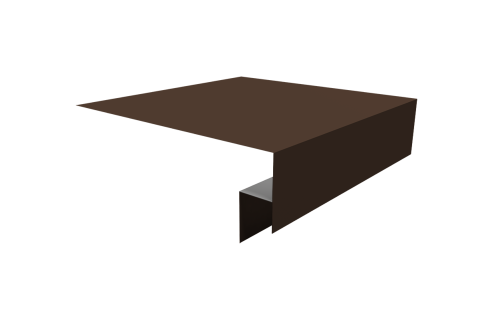 Планка околооконная сложная Экобрус Grand Line 250х50х25 0,45 Drap TX RAL 8017 шоколад (3м)