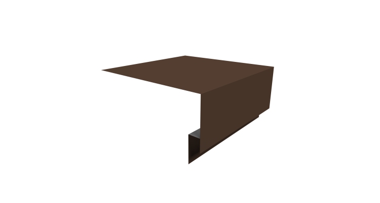 Планка околооконная сложная Экобрус Grand Line 250х75х25 0,45 Drap ST RAL 8017 шоколад (3м)