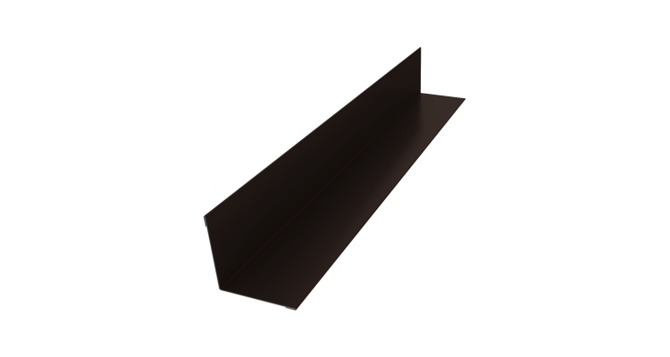 Угол внутренний 50х50 0,45 Drap RR 32 темно-коричневый (3м)