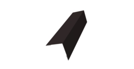 Угол внешний 50х50 0,45 Drap ST RAL 9005 черный (3м)