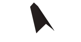 Угол внешний 110х110 0,45 Drap TR RAL 9005 черный (2м)