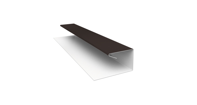 Планка П-образная завершающая сложная (КД) 0,5 Drap TX RR 32 темно-коричневый (3м)
