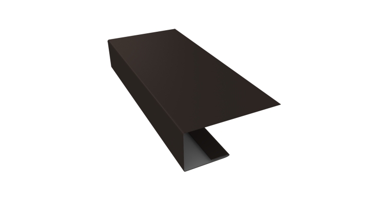 J-Профиль 18мм 0,45 PE с пленкой RR 32 темно-коричневый (3м)