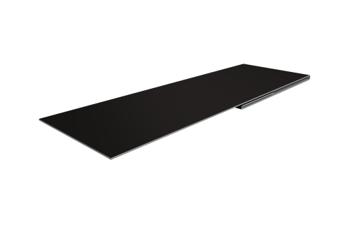 Планка финишная 48х25 0,5 Drap TX RAL 9005 черный (2м)