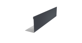 Нащельник 125 Texas 25х35 0,5 Drap TX RAL 7024 мокрый асфальт (L1,8)