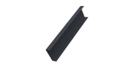 Декоративная накладка на столб универсальная 60х60 для забора жалюзи 0,5 Atlas X RAL 7024 мокрый асфальт (3м)