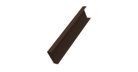 Декоративная накладка на столб универсальная 62х55 для забора жалюзи 0,45 Drap-double TX RAL 8017 шоколад (1,8м)