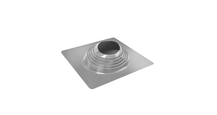 Проходной элемент MF CN угловой №5 (200-275мм) +240 силиконовый (металлический окрашенный фланец) серебро