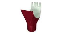 Воронка GL PE 125/90 мм RAL 3005 красное вино