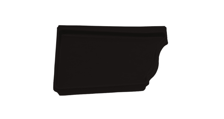 Заглушка левая Vortex Matt 127мм RAL 9005