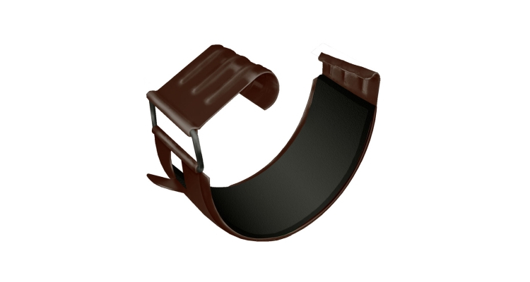 Соединитель желоба GL PE Matt 125 мм RAL 8017 шоколад