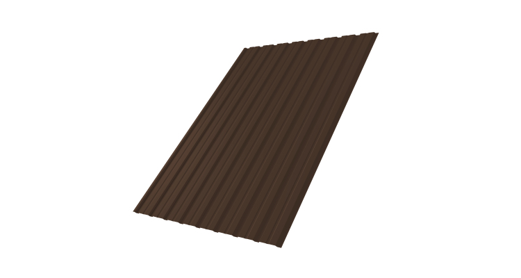 Профнастил С10В 0.45 PE-Double RAL 8017 шоколад