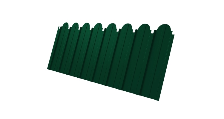 Профнастил С10A фигурный 0,45 PE-Double RAL 6005 зеленый мох